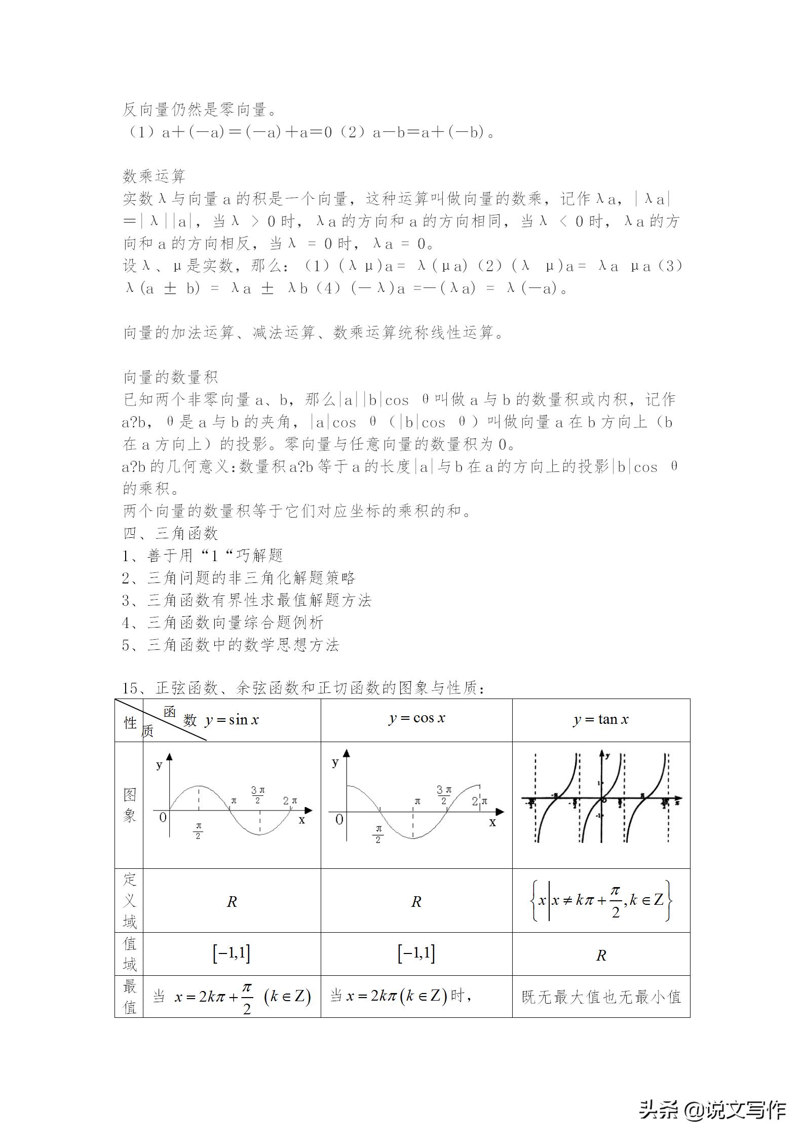 高一数学知识点总结大全视频,高一数学知识点归纳及训练题
