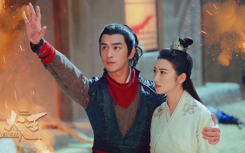 陈柏霖火王之破晓之战花絮,景甜火王之破晓之战亲吻