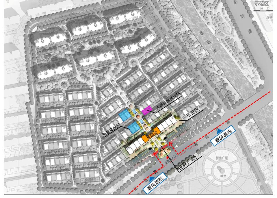 豪宅属性,规划逻辑景观高利用,地块和肌理,底TOWN户型