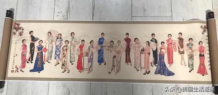 全球旗袍画中人,全球华人旗袍秀长卷