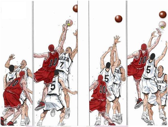 灌篮高手樱木花道抢篮板技巧,灌篮高手樱木盖帽帽点解析