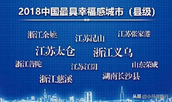 中国十大最具幸福感县级市,浙江最值得一去的县级市