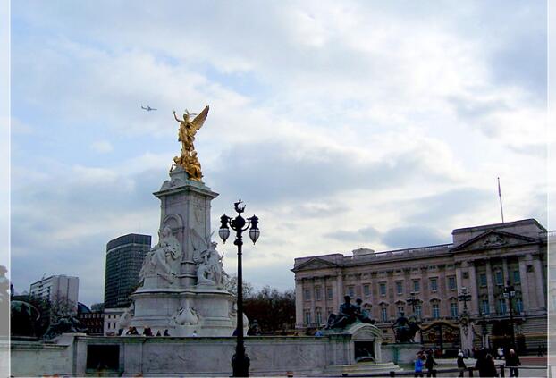 英国白金汉宫周边建筑,英国伦敦白金汉宫景观