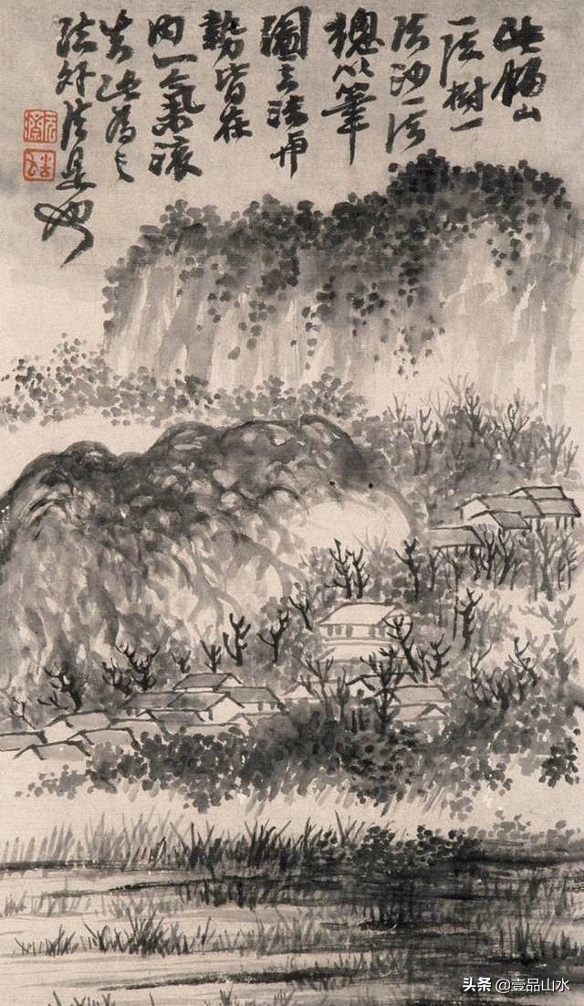 石涛山水画高清大全,石涛小写意山水画小品图片