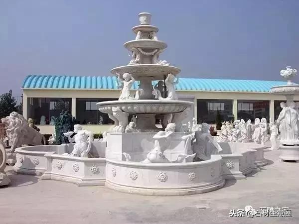 最漂亮的喷泉石雕,精品石雕喷泉花钵设计