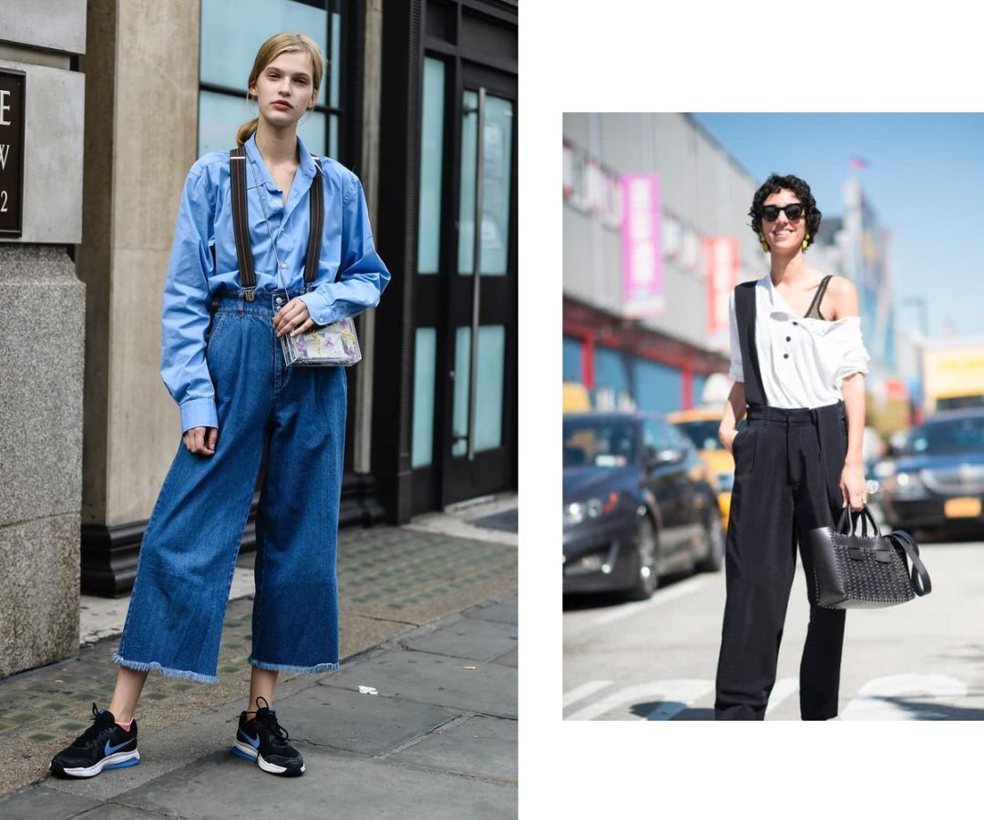 穿上背带裤,校门口保安叔叔都不拦我