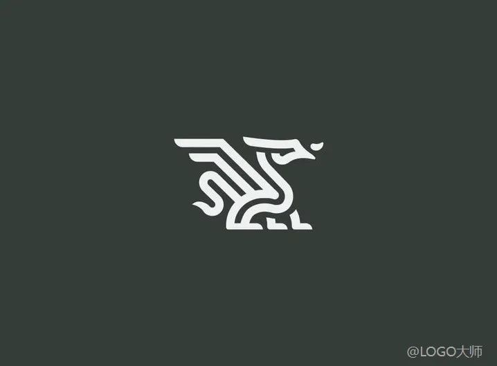 龙主题创意logo设计欣赏,龙logo设计中国风