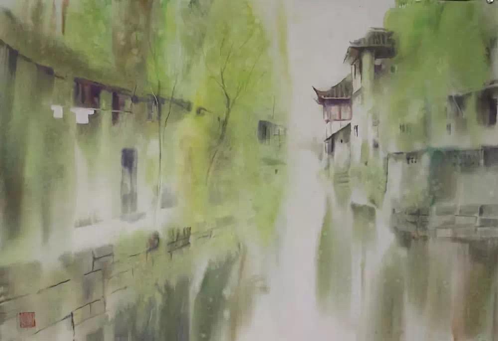 宁波著名水彩画家孙宁,孙宁水彩100幅欣赏