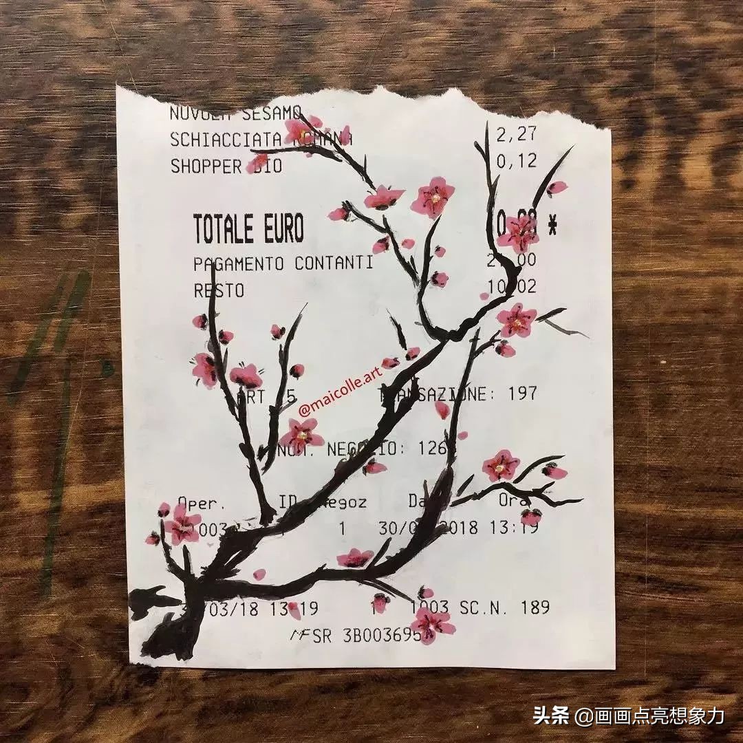 购物小票居然秒变名画?果然是天才少年的神操作