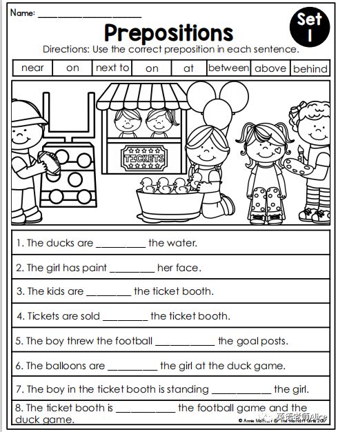 英语日期的介词,介词的英语缩写