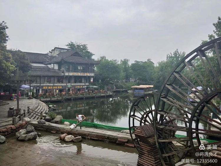 成都古镇黄龙溪,成都天府新区春季黄龙溪古镇