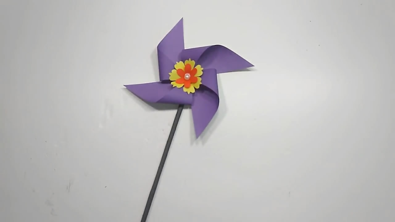 80后纸风车怎么做,90后风车手工制作