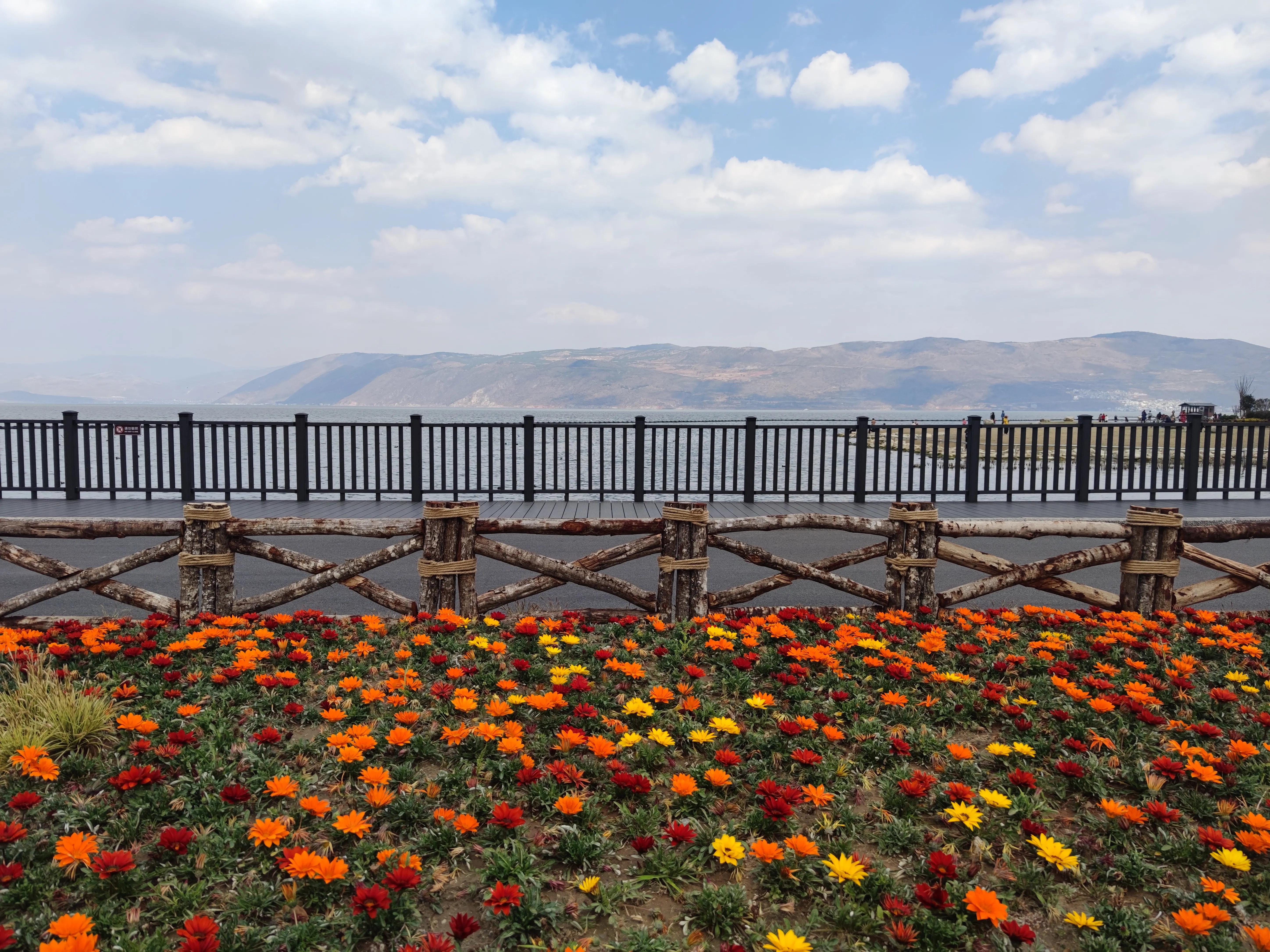 云南大理洱海龙龛古渡码头,云南洱海龙龛码头人多视频