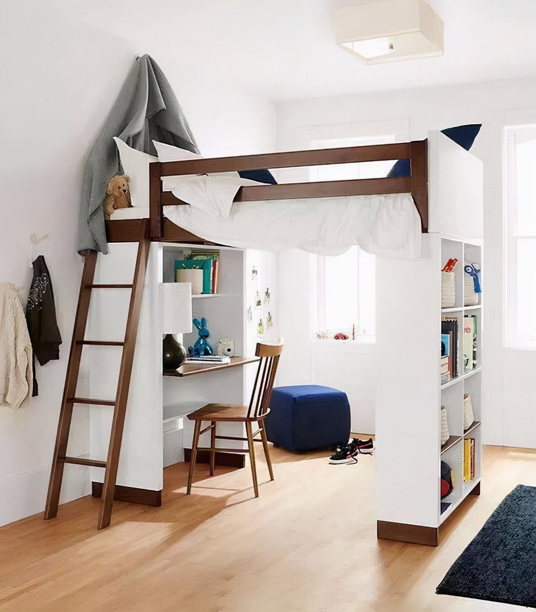 小户型墙板装修卧室,全屋木板上墙装修效果图