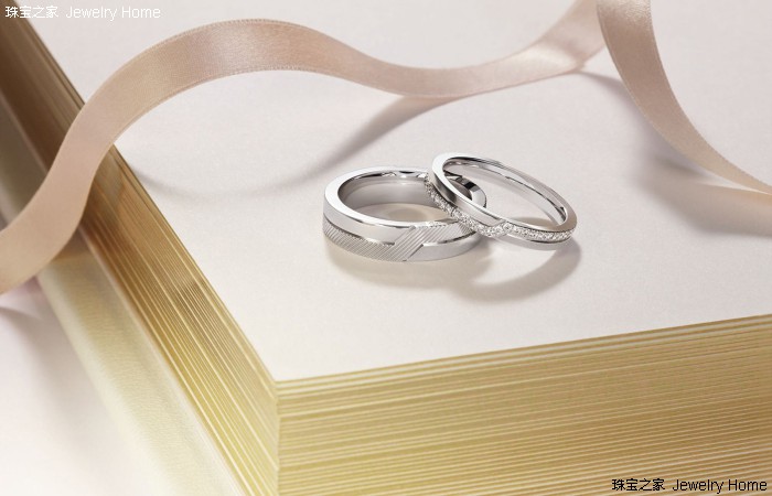 普通又简单的婚戒,简单款式无钻戒指
