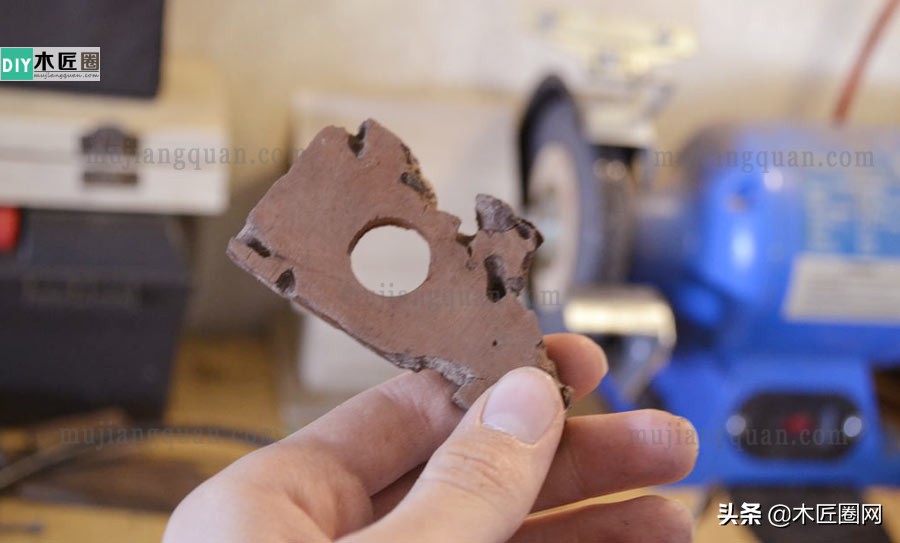 自制檀木戒指,木头雕刻戒指手工工具