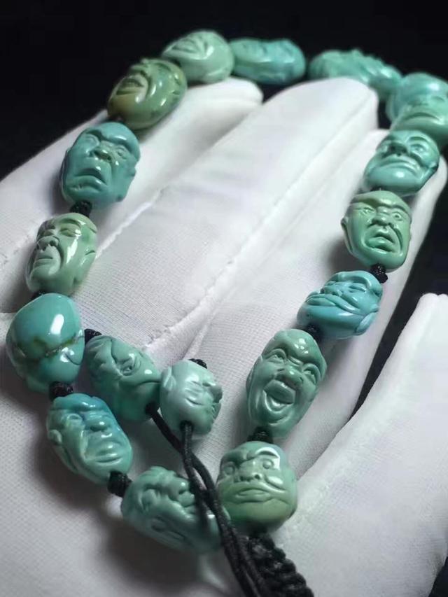 绿松石手串搭配男士图片,男士戴绿松石手串