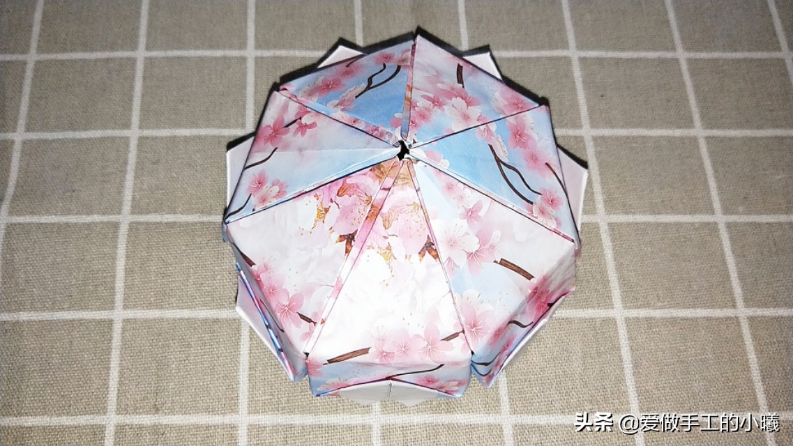 古风雨伞折纸小花伞,折纸小花伞的制作过程怎么写