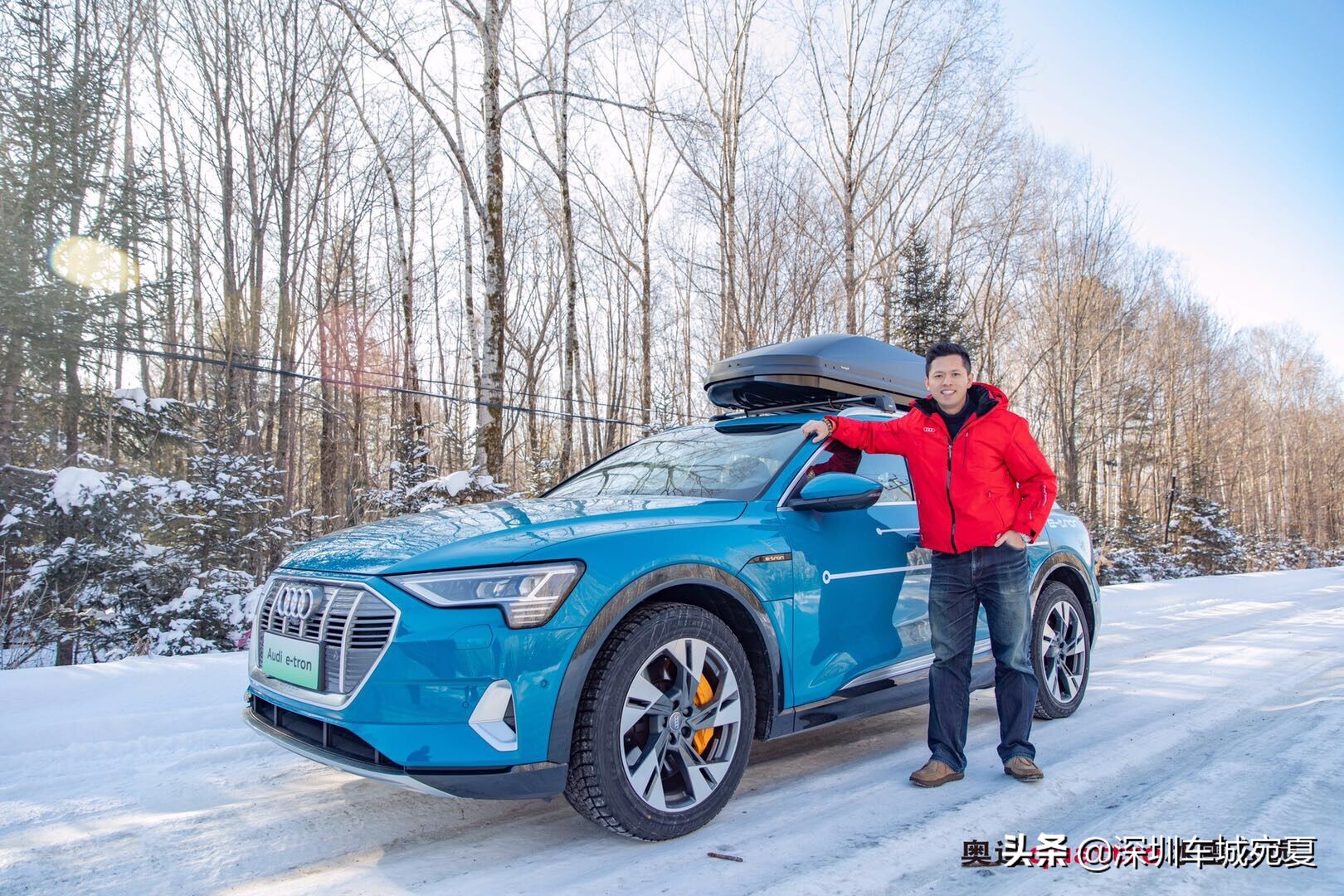 奥迪quattro冰雪试驾,奥迪quattro四驱雪地真实表现