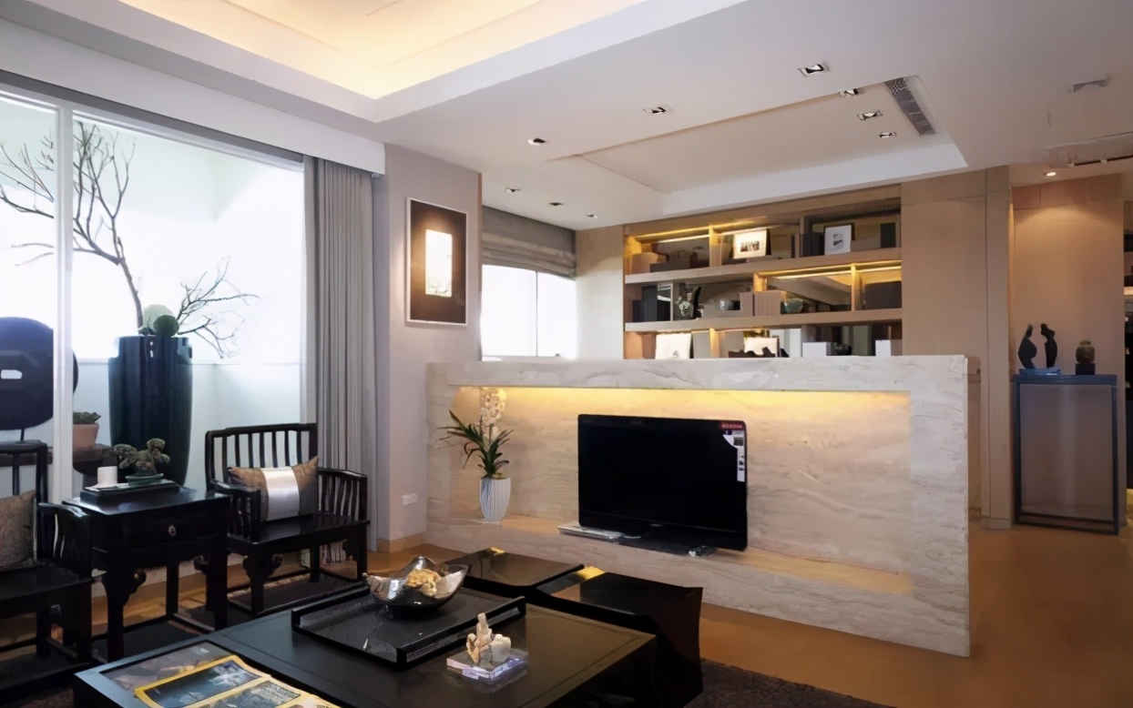 140平方米户型做什么电视墙好看,电视墙与入户门斜对面户型设计