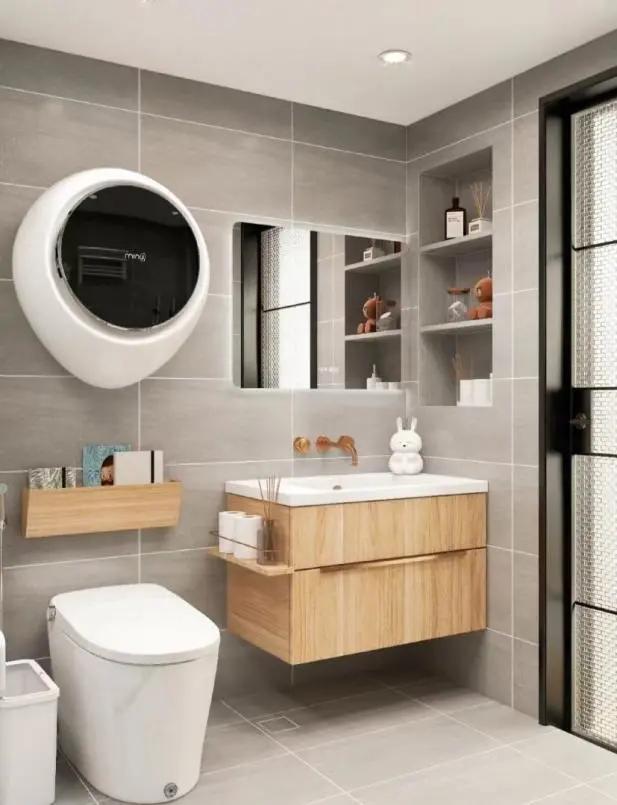 卫生间装修不能错过的浴室柜,小的卫生间如何选浴室柜