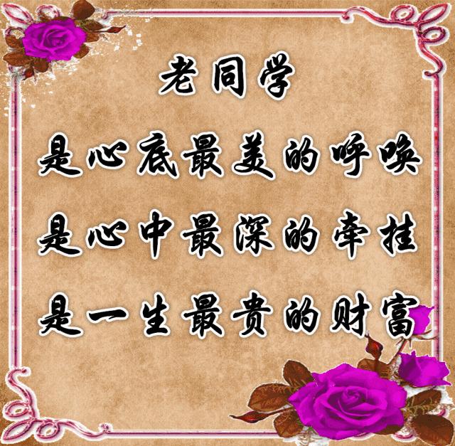 致老同学的年末感言,把最美好的祝福送给老同学