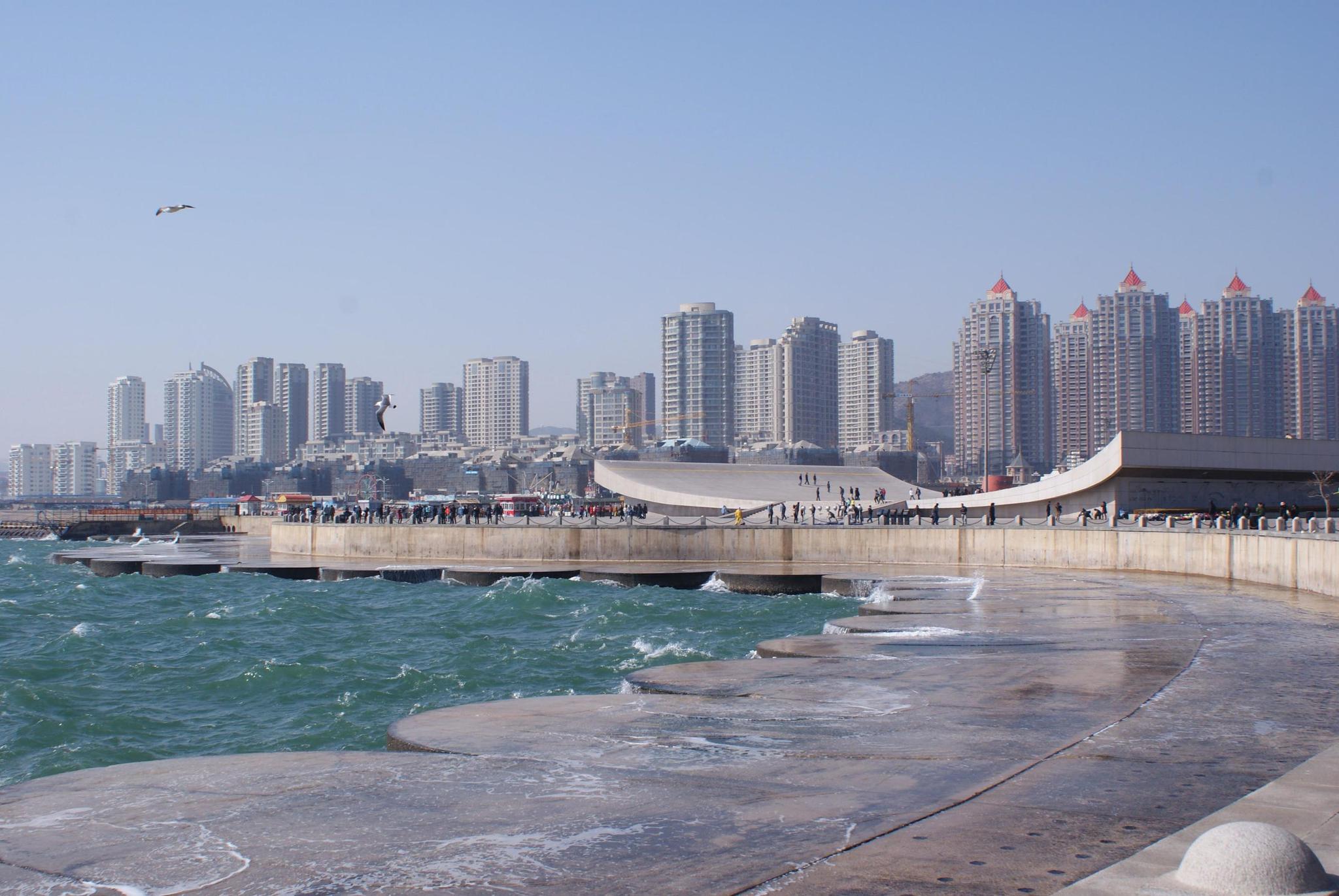 大连世界第一广场,亚洲最大的广场大连星海湾广场