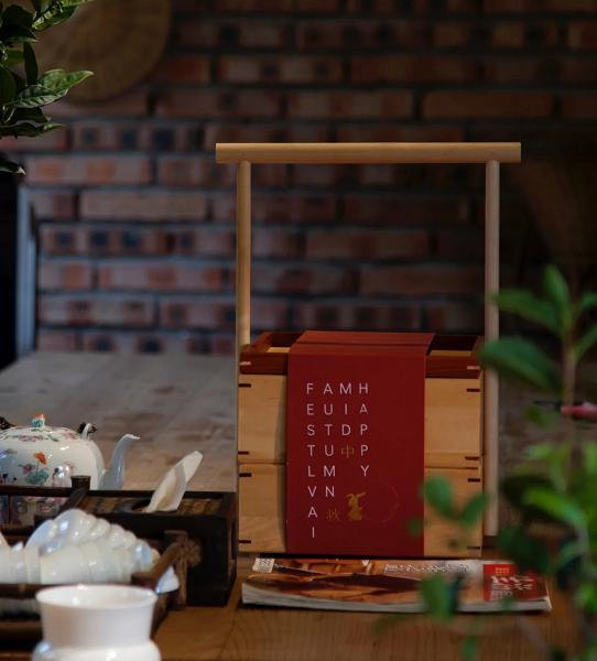 中秋创意礼盒包装空盒子,中秋月饼礼盒通版牛皮纸包装案例