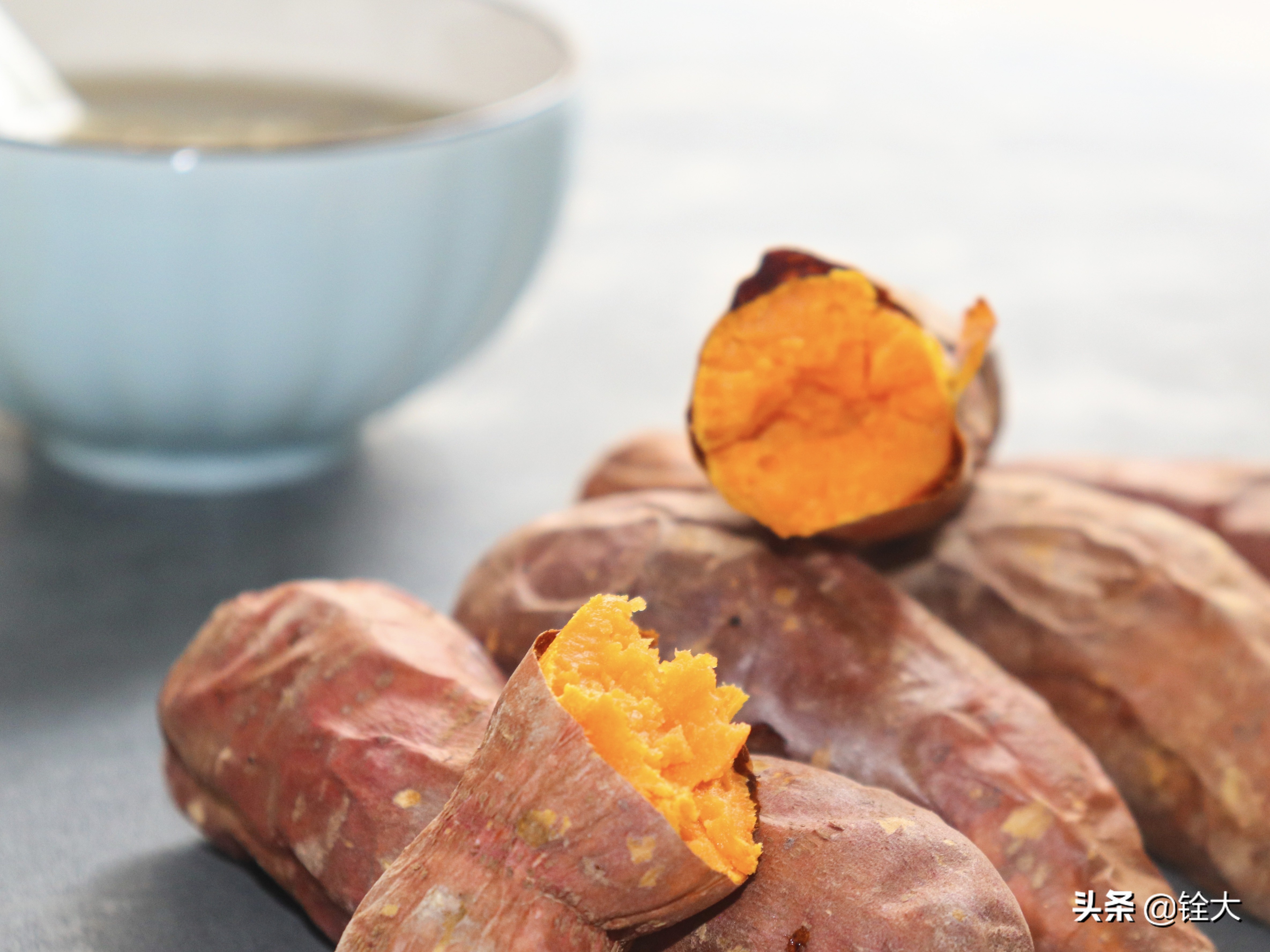 红薯和绿豆汤的正确做法,烤红薯甜