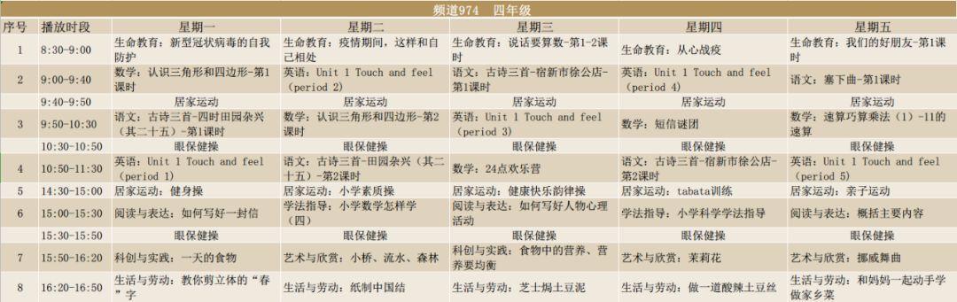 汕头市初中上课时间表,汕头秋季学校上课时间表