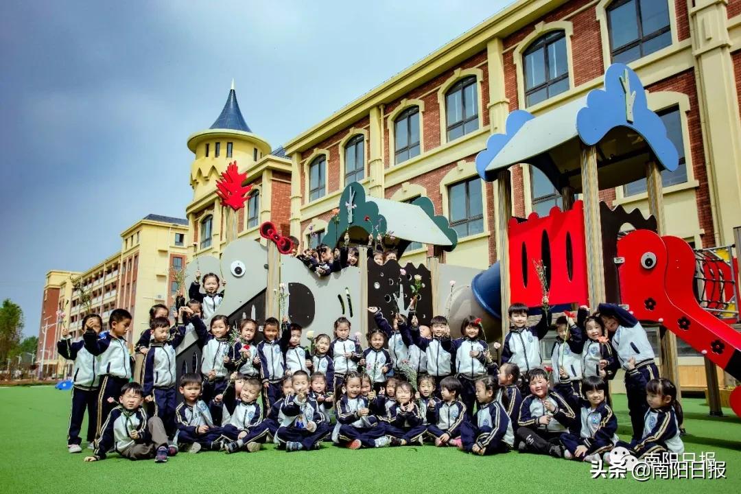 南阳第五完全学校全貌,南阳车站南路完全学校