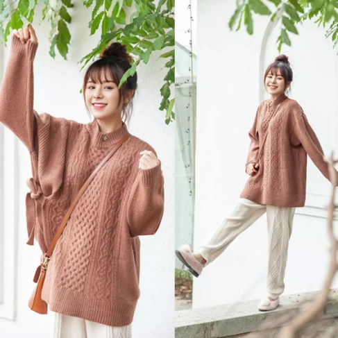 秋冬梨形身材穿搭毛衣,苹果型身材的内搭毛衣
