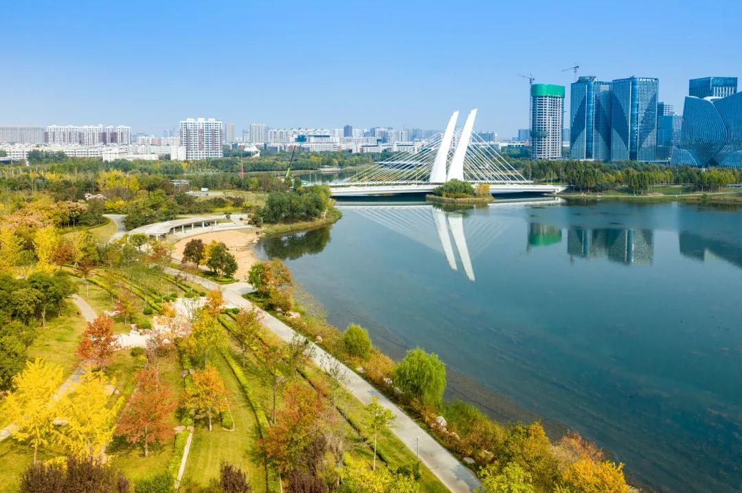 郑州市郑东新区花卉园林景观区,郑东新区象湖景观绿化工程