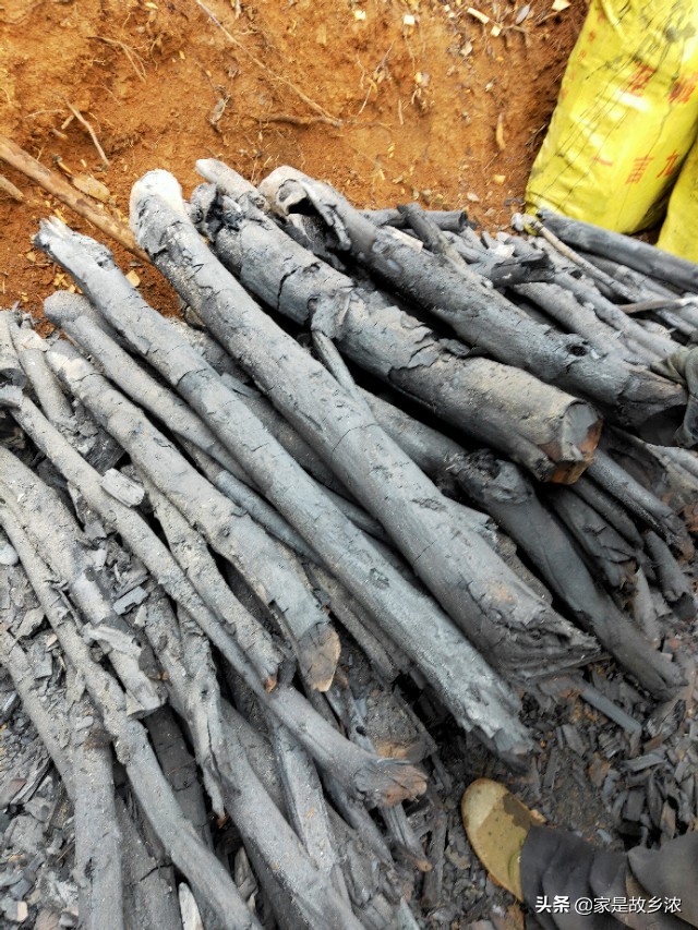 真正的果木炭原木炭,传统木炭怎么烧炭