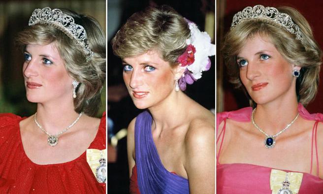 戴安娜王妃少女时期戴的珠宝,戴安娜戴过的首饰