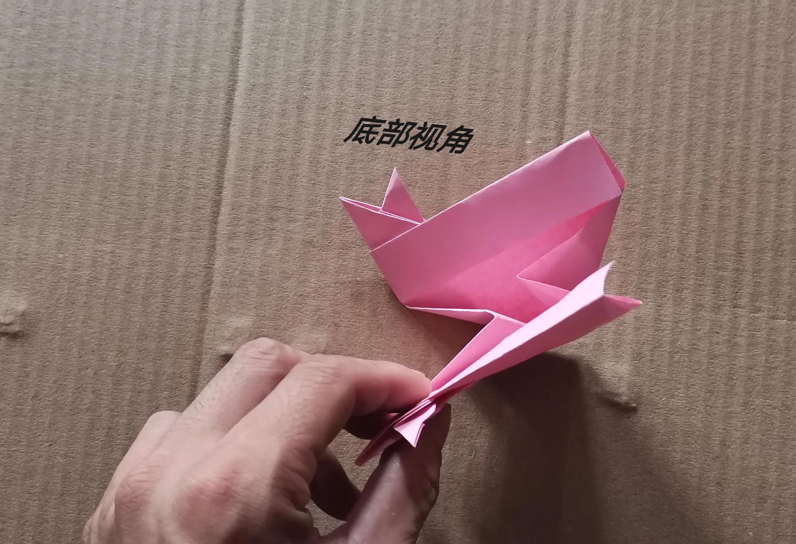 一张纸折的立体蝴蝶慢动作,用8厘米的纸折蝴蝶超简单