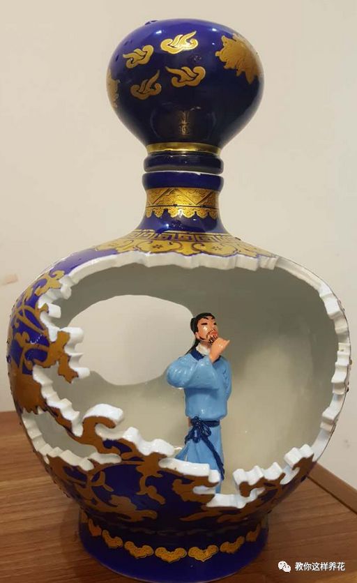 切割陶瓷酒瓶做花盆最简单的方法,没有工具怎么把陶瓷酒瓶弄成花盆