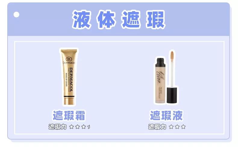 无效遮瑕测评,无效遮脸