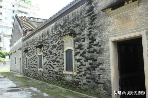 典型岭南庭院风格的青砖建筑，省级*物文**，广东省广州刘氏家庙