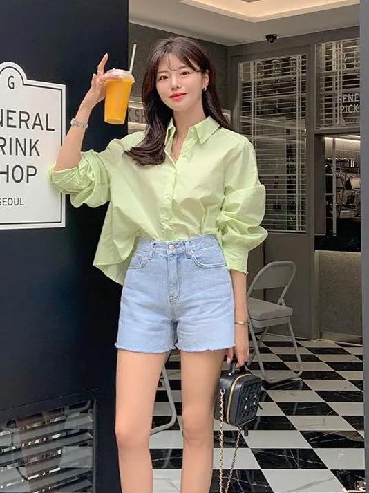 想要年轻减龄的穿搭,55分韩系穿搭