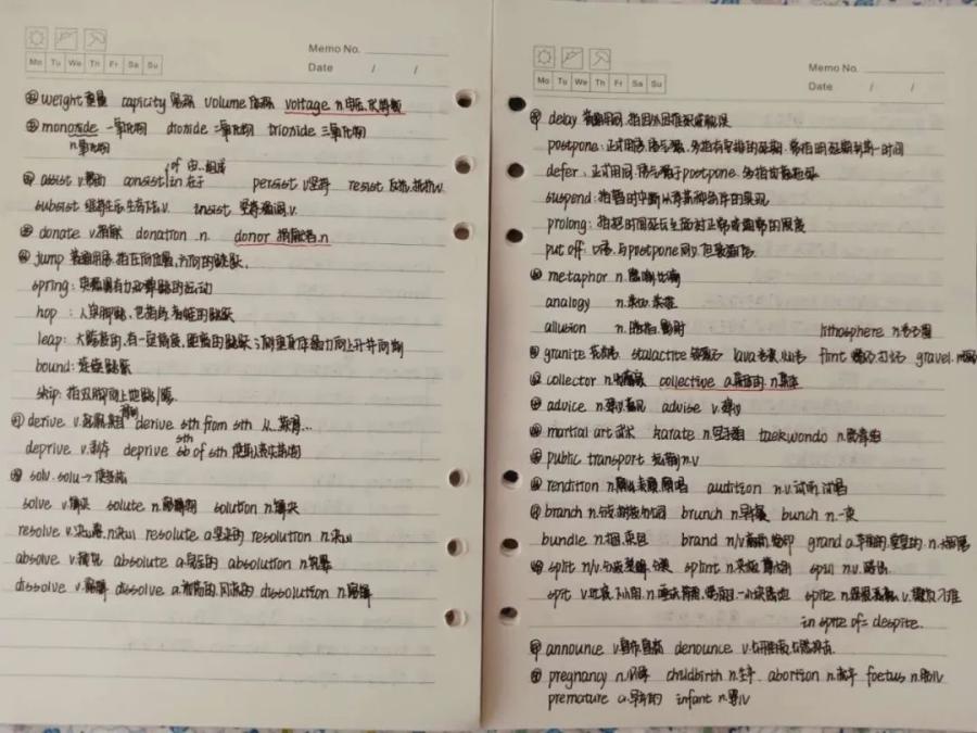 学霸笔记精美堪比印刷,学霸手绘生物笔记走红