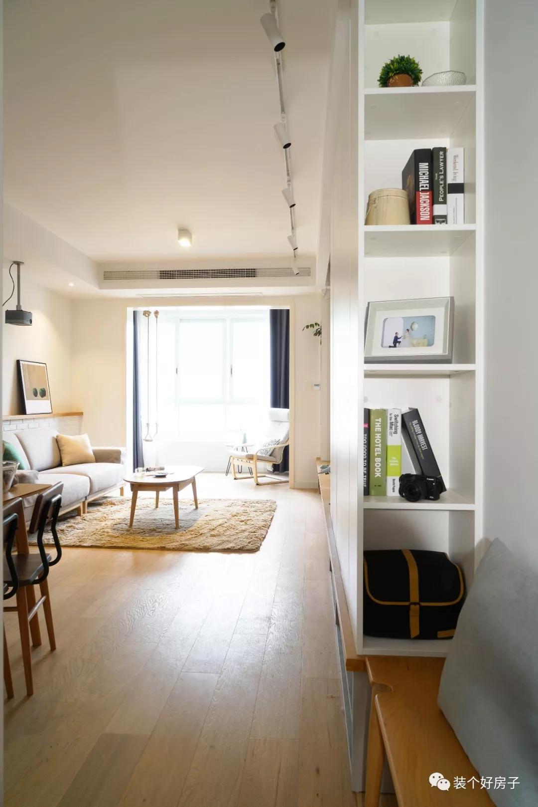 客餐厅吧台书柜一体隔断现代轻奢,客餐一体吧台怎么设计合理