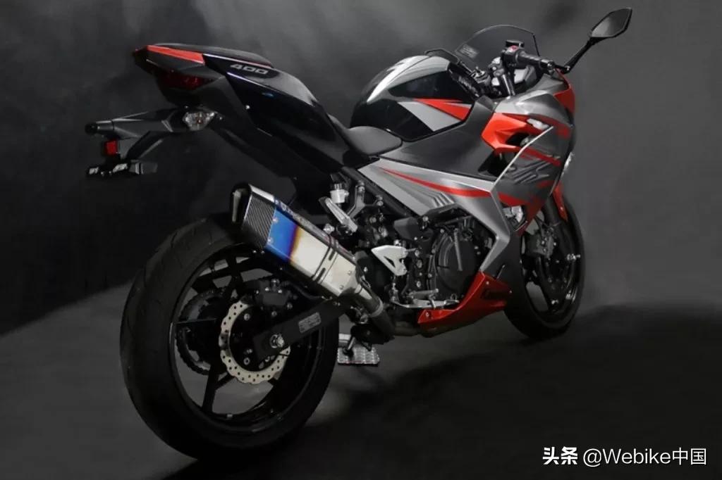 川崎ninja400原装排气管多少钱,川崎z400排气管为啥做得那么细