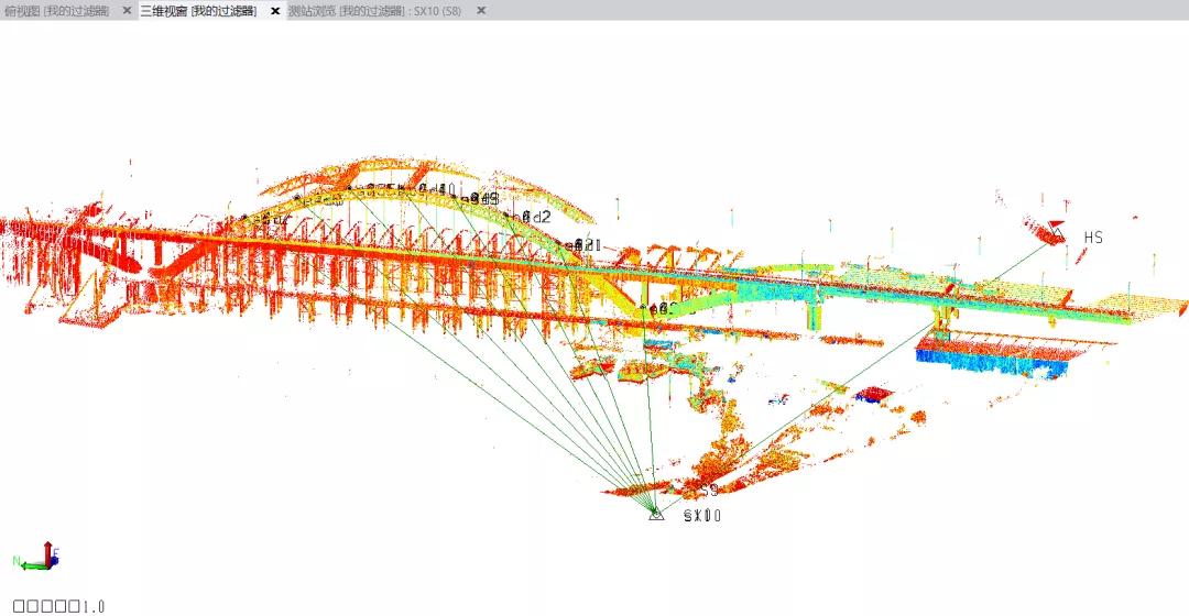 天宝SX10影像扫描仪在王安石抚河特大桥主桥检测方案