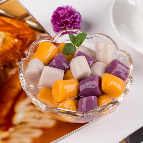 台湾美食芋圆手工黏土,台湾芋圆的做法大全