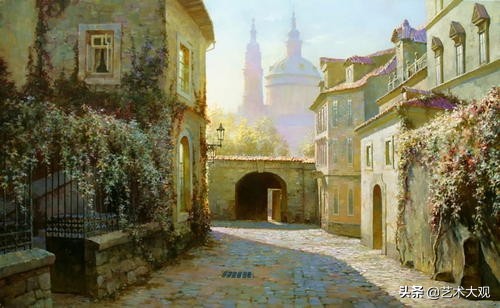 俄罗斯画家风景油画作品选集,尤里奥布霍夫人物画