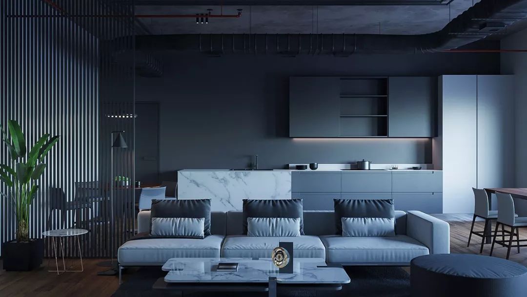 时尚灰内饰,现代风灰色装修内饰设计