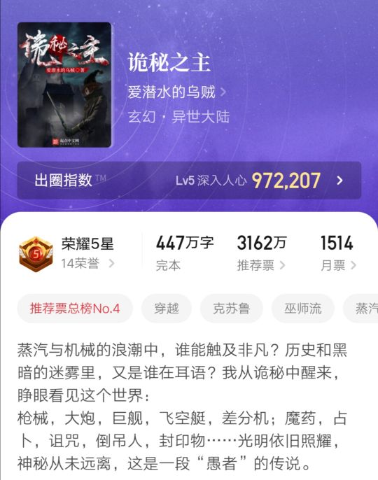 20部高质量完本网络小说推荐,十本题材新颖的高质量小说推荐