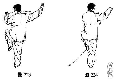 24式简化太极拳云手,杨式24式简化太极拳