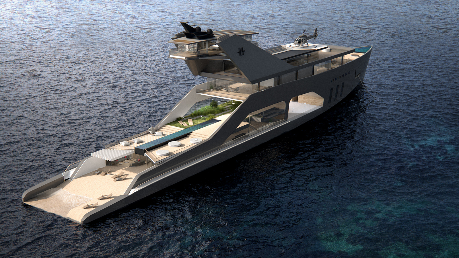 宏伟设计：世界上最极端的超级游艇概念